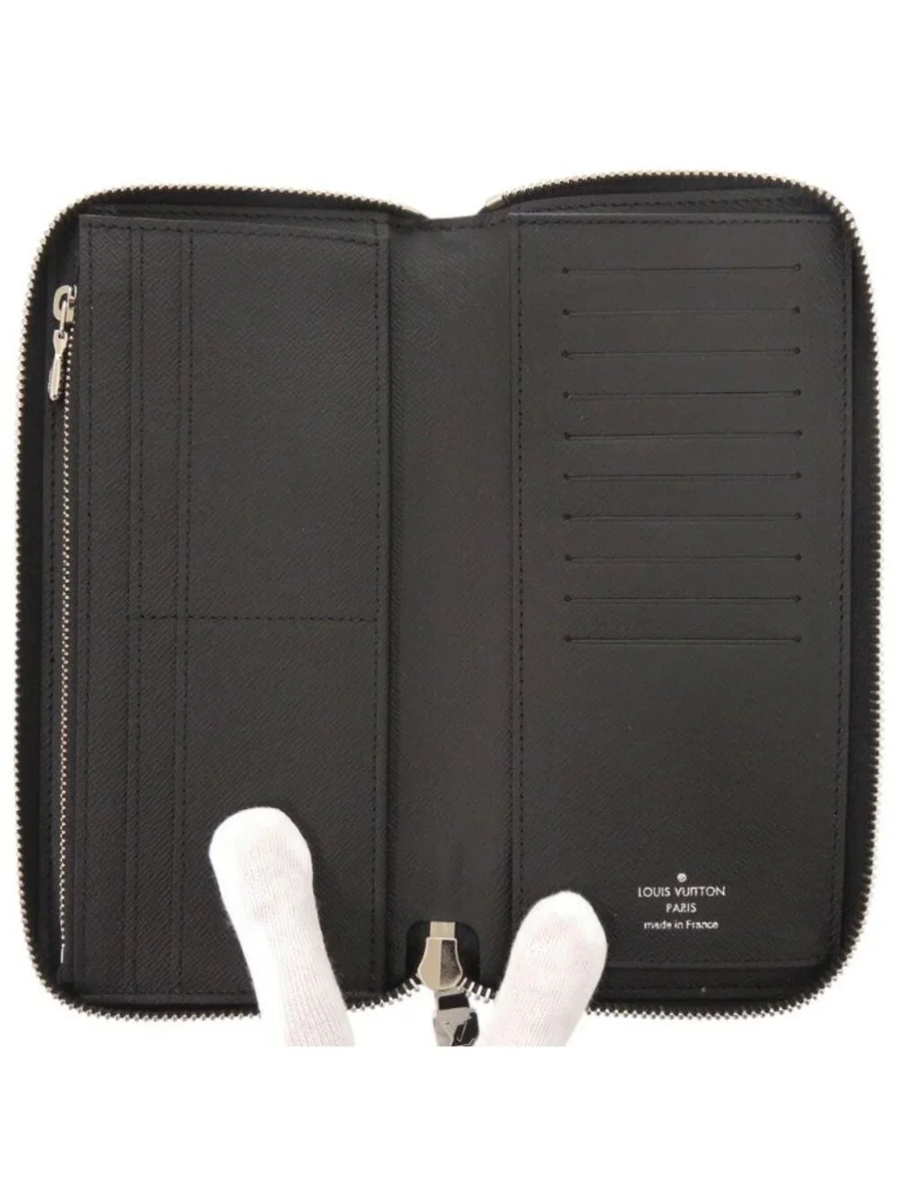 Louis Vuitton Zippy Wallet Vertical Epi IC Noir